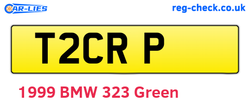 T2CRP are the vehicle registration plates.