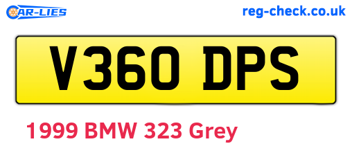V360DPS are the vehicle registration plates.