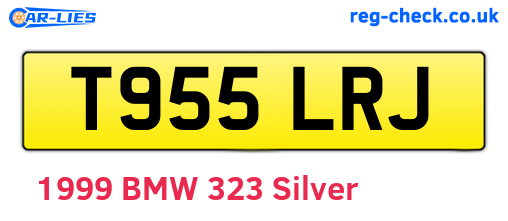 T955LRJ are the vehicle registration plates.