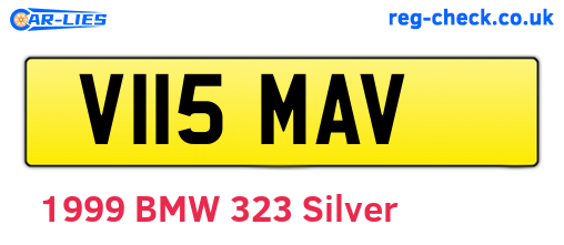 V115MAV are the vehicle registration plates.