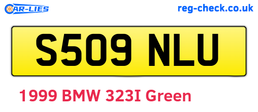 S509NLU are the vehicle registration plates.