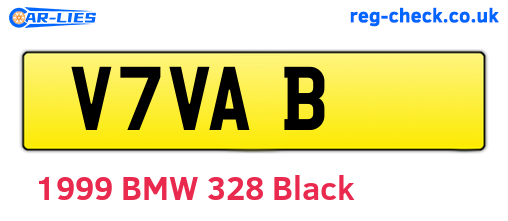 V7VAB are the vehicle registration plates.