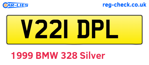 V221DPL are the vehicle registration plates.