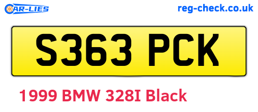 S363PCK are the vehicle registration plates.