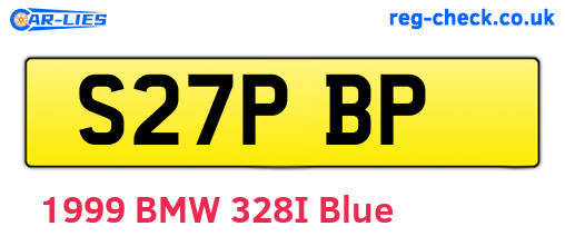 S27PBP are the vehicle registration plates.