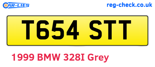 T654STT are the vehicle registration plates.