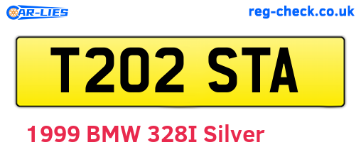 T202STA are the vehicle registration plates.