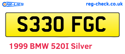 S330FGC are the vehicle registration plates.