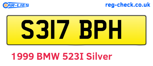 S317BPH are the vehicle registration plates.
