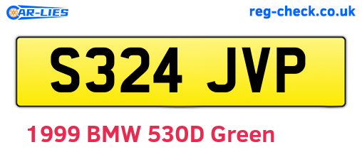 S324JVP are the vehicle registration plates.