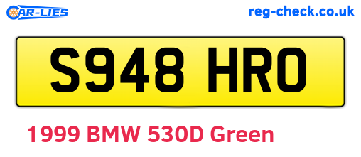 S948HRO are the vehicle registration plates.