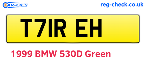 T71REH are the vehicle registration plates.