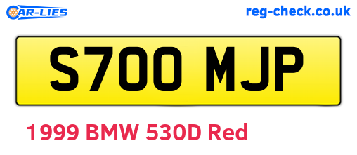 S700MJP are the vehicle registration plates.