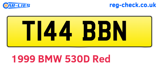 T144BBN are the vehicle registration plates.