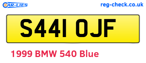 S441OJF are the vehicle registration plates.