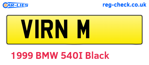 V1RNM are the vehicle registration plates.