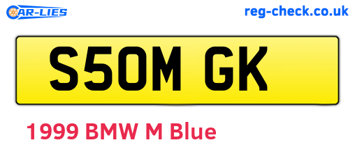 S50MGK are the vehicle registration plates.