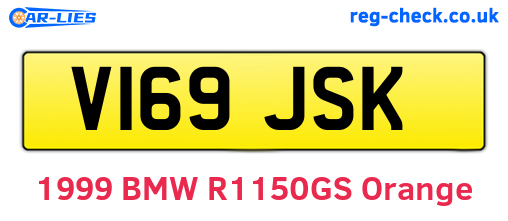 V169JSK are the vehicle registration plates.