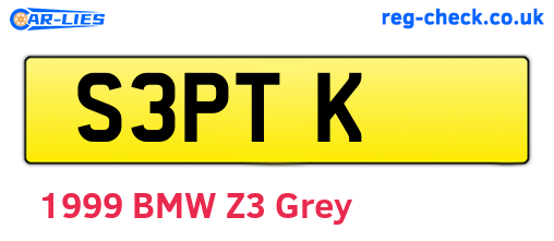 S3PTK are the vehicle registration plates.