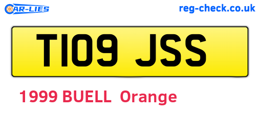 T109JSS are the vehicle registration plates.