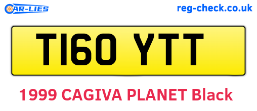 T160YTT are the vehicle registration plates.