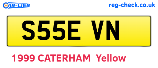 S55EVN are the vehicle registration plates.
