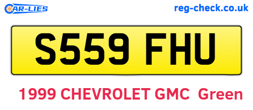 S559FHU are the vehicle registration plates.