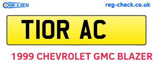 T10RAC are the vehicle registration plates.