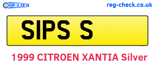 S1PSS are the vehicle registration plates.