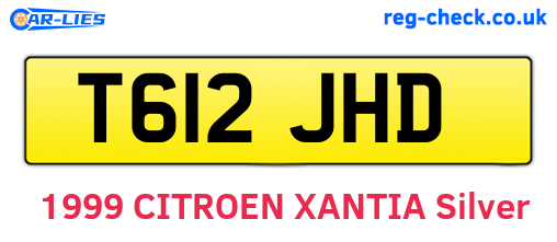 T612JHD are the vehicle registration plates.