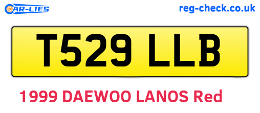 T529LLB are the vehicle registration plates.