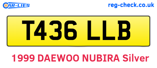 T436LLB are the vehicle registration plates.