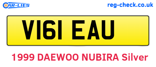 V161EAU are the vehicle registration plates.