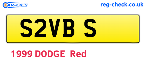 S2VBS are the vehicle registration plates.
