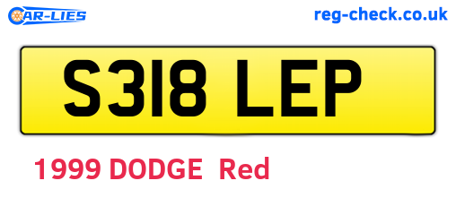 S318LEP are the vehicle registration plates.
