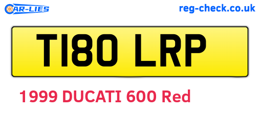T180LRP are the vehicle registration plates.