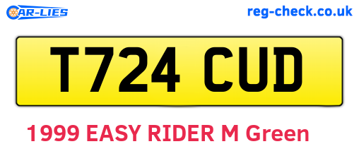 T724CUD are the vehicle registration plates.