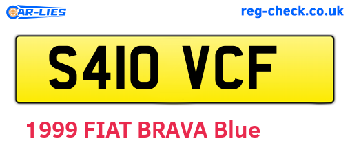 S410VCF are the vehicle registration plates.