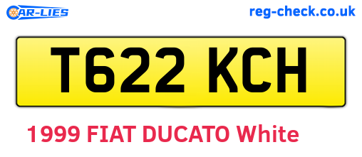 T622KCH are the vehicle registration plates.