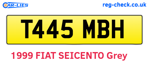 T445MBH are the vehicle registration plates.