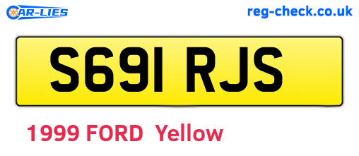 S691RJS are the vehicle registration plates.