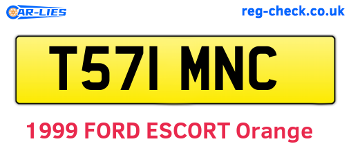 T571MNC are the vehicle registration plates.