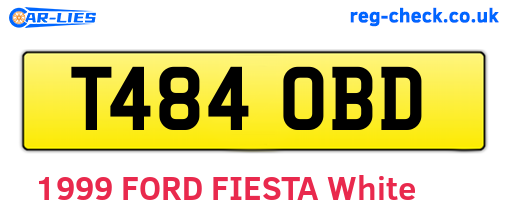 T484OBD are the vehicle registration plates.