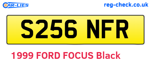 S256NFR are the vehicle registration plates.