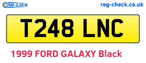 T248LNC are the vehicle registration plates.