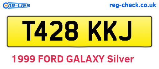 T428KKJ are the vehicle registration plates.