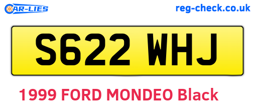 S622WHJ are the vehicle registration plates.