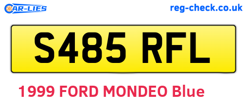 S485RFL are the vehicle registration plates.