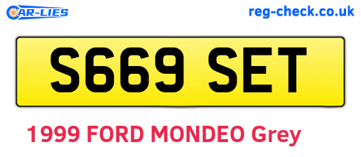 S669SET are the vehicle registration plates.