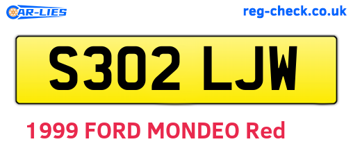 S302LJW are the vehicle registration plates.